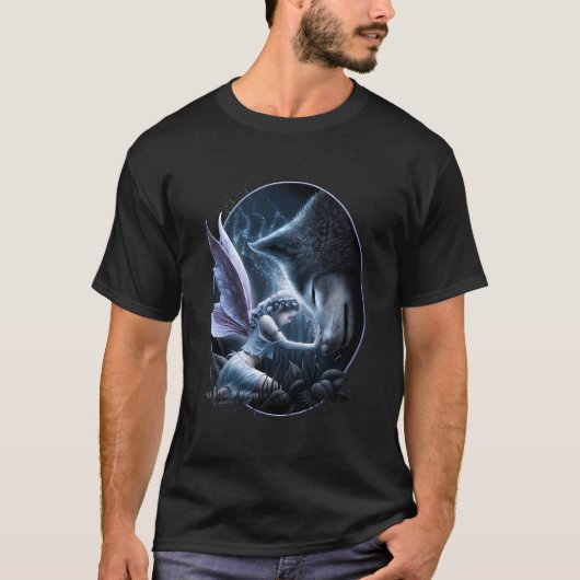 Spirale Original Sacred Bond Fairy und Wolf T-Shirt (Vorderseite)