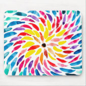 Spirale Regenbogenfarbe abstrakt Mousepad (Vorne)