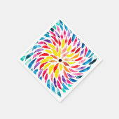 Spirale Regenbogenfarbe abstrakt Serviette (Ecke)