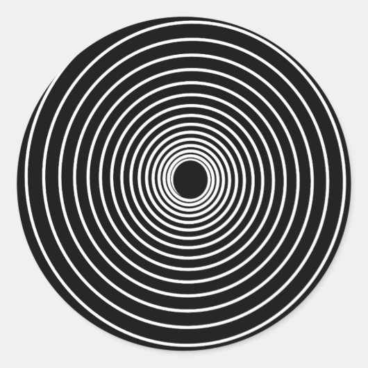 Spirale Runder Aufkleber (Vorderseite)