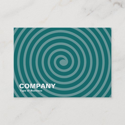 Spirale - Schattierungen von Grün Visitenkarte (Vorderseite)