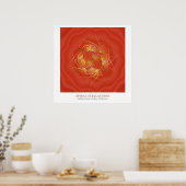 Spirale Sternfiguren Poster (Küche)
