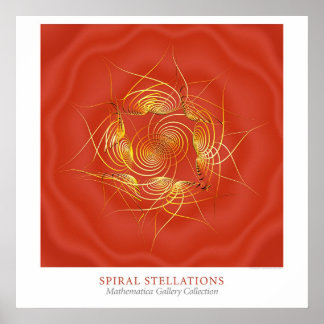 Spirale Sternfiguren Poster