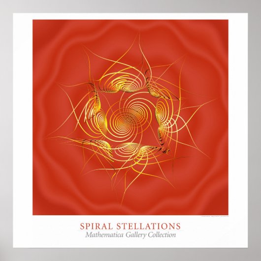Spirale Sternfiguren Poster (Vorne)
