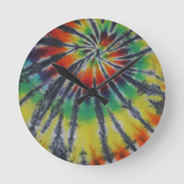 Spirale Swirl Perfect Classic Gefärbte Krawatte Ph Runde Wanduhr