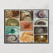 Spirale Treppenarchitektur Postkarte (Vorderseite)
