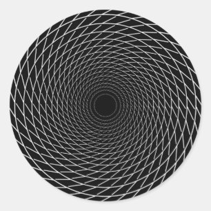 Spirale zur Unendlichkeit Runder Aufkleber