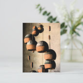 Spiraled Clay Windspiele Stillleben Danke Postkarte (Stehend Vorderseite)