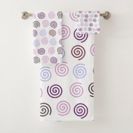 Spiralen Badhandtuch Set