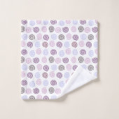 Spiralen Badhandtuch Set (Waschlappen)