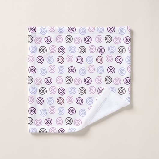 Spiralen Badhandtuch Set (Waschlappen)