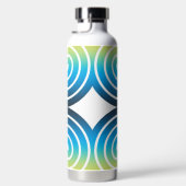 SPIRALEN BLAU GRÜN MUSTER TRINKFLASCHE (Rechts)