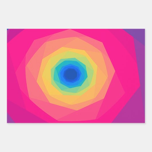 Spiralen Geschenkpapier Set (Vorderseite)