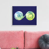 Spiralen Leinwanddruck (Insitu (Wohnzimmer))