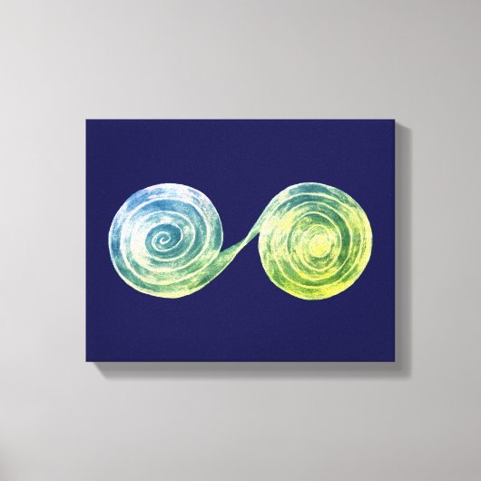 Spiralen Leinwanddruck (Vorderseite)