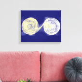 Spiralen Leinwanddruck (Insitu (Wohnzimmer))