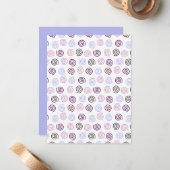 Spiralen Mitteilungskarte (Vorderseite/Rückseite Beispiel)