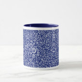 Spiralen - Navy Blue on White Tasse (Zentrum)