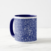 Spiralen - Navy Blue on White Tasse (Vorderseite Links)