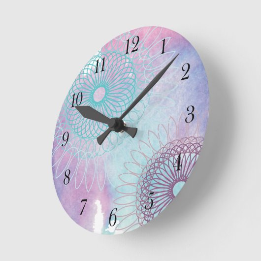 Spiralen Runde Wanduhr (Winkel)