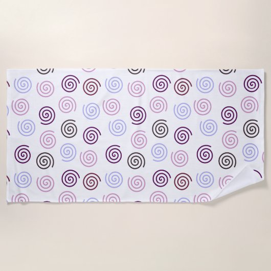 Spiralen Strandtuch (Vorderseite)