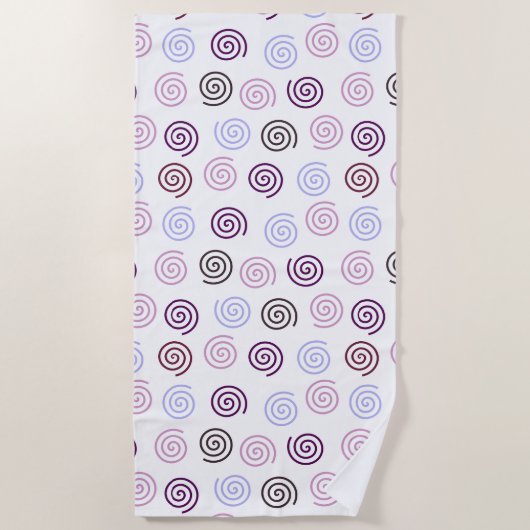 Spiralen Strandtuch (Vorderseite)