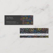 Spiralen-Visitenkarte Mini Visitenkarte (Vorne/Hinten)