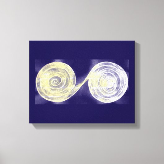 Spiralen Weiße Leinwand (Vorderseite)