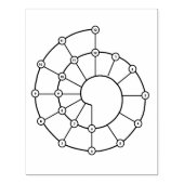 Spiralex Rubber Briefmarke für Bullet Journaling Gummistempel (Prägung)