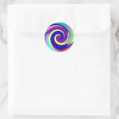 Spiralfarbe Runder Aufkleber (Tasche)