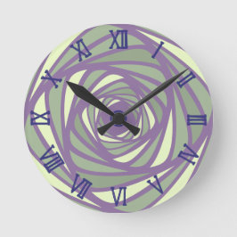 Spiralfarben Runde Wanduhr