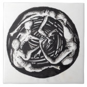 Spiralfarben zeichnend Tile Fliese (Vorderseite)