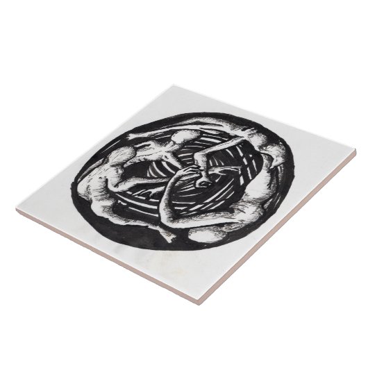 Spiralfarben zeichnend Tile Fliese (Seite)