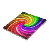 Spiralfarbene Gefärbte Krawatte Rainbow Swirl Kuns Fliese (Seite)