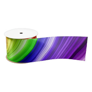 Spiralfarbene Gefärbte Krawatte Rainbow Swirl Kuns Satinband