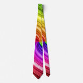 Spiralfarbene Gefärbte Krawatte Regenbogen Swirl A (Vorderseite)