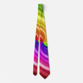 Spiralfarbene Gefärbte Krawatte Regenbogen Swirl A (Rückseite)
