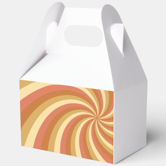 Spiralfarbener Hintergrund Geschenkschachtel (Vorderseite)