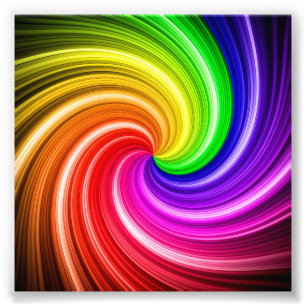Spiralfarbige Tie-Dye-Regenbogenwirbel-Kunstmuster Fotodruck