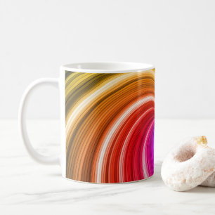Spiralfarbige Tie-Dye-Regenbogenwirbel-Kunstmuster Kaffeetasse