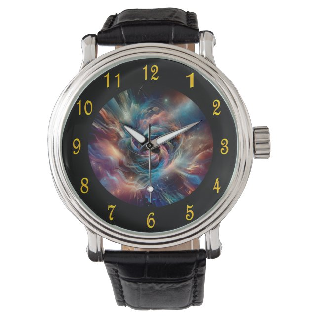 Spiralfeuer Vortex ~ Zeitportal ~Time Machine ~ Armbanduhr (Vorderseite)