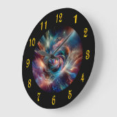 Spiralfeuer Vortex ~ Zeitportal ~Time Machine ~ Große Wanduhr (Winkel)