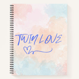 Spiralfeuerwerk für Wasserfarben für Twins Notizblock