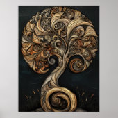 Spiralfibonacci-Tree Poster (Vorne)