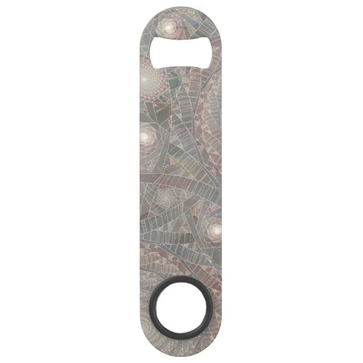 "spiralfilmfrost" mit Monogramm Speedflaschenöffner (Rückseite)