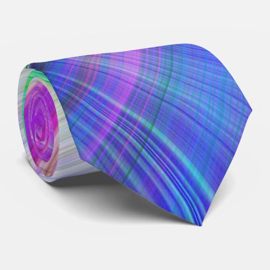 SPIRALFLUO - Psychedelisch-farbiges modernes Frakt Krawatte (Gerollt)