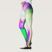 SPIRALFLUO - Psychedelisch-farbiges modernes Frakt Leggings (Links)