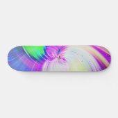 SPIRALFLUO - Psychedelisch-farbiges modernes Frakt Skateboard (Horizontal)