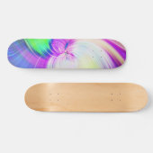 SPIRALFLUO - Psychedelisch-farbiges modernes Frakt Skateboard (Horizontal)