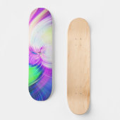 SPIRALFLUO - Psychedelisch-farbiges modernes Frakt Skateboard (Vorderseite)